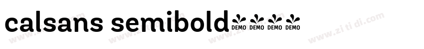 calsans semibold字体转换